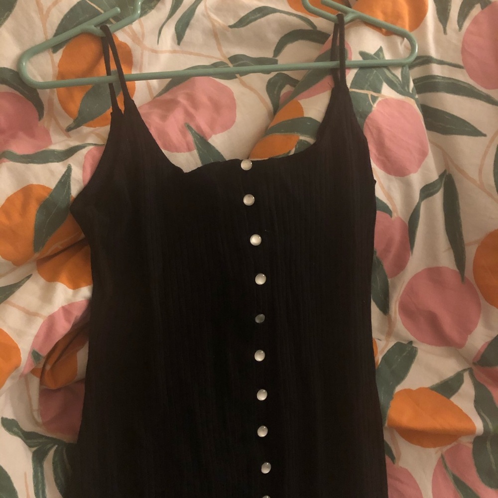 Reformation Rhonda Dress new w/ tags black buttons